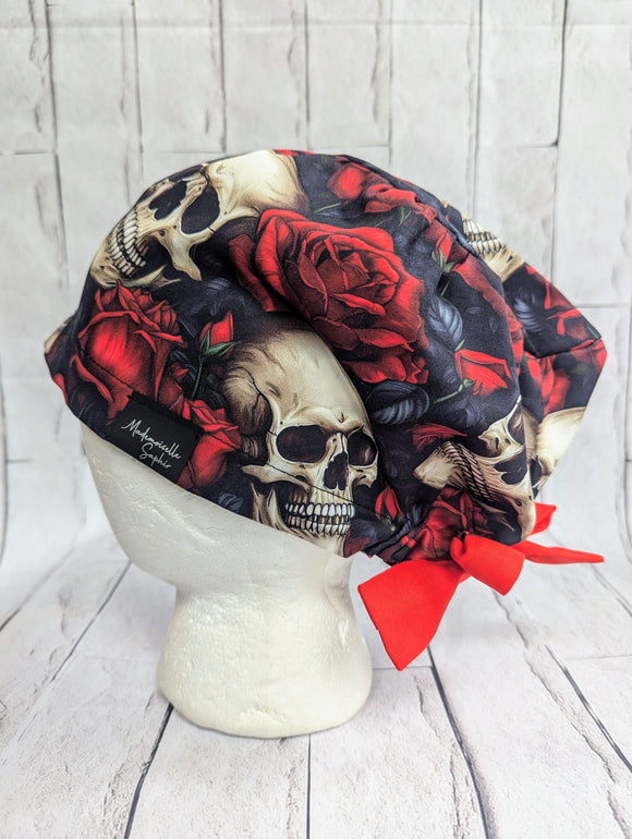 *Collection Halloween* Chapeau Chirurgical Roses Rouges