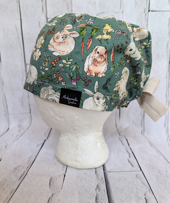 Chapeau Chirurgical Lapins au Champs