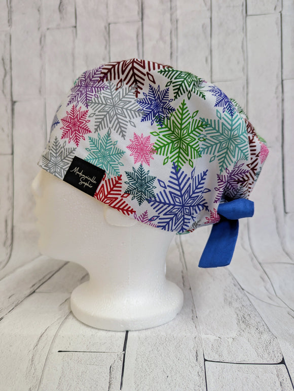 * Noël * Chapeau Chirurgical Flocons Multi