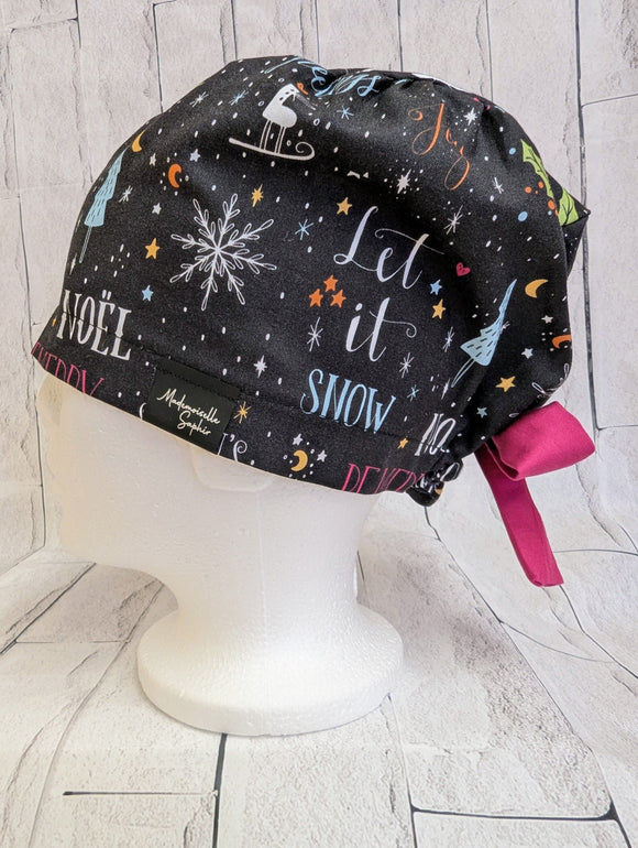 * Noël * Chapeau Chirurgical Let It Snow