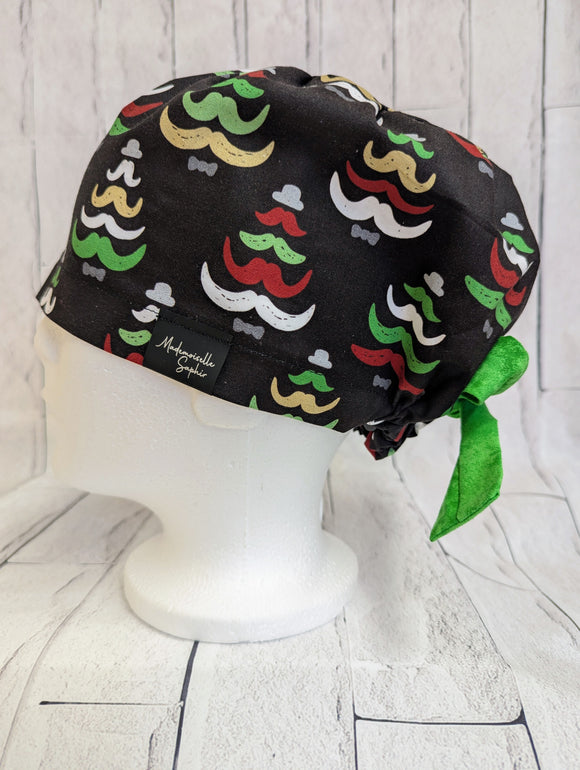 * Noël * Chapeau Chirurgical Sapin Moderne Rouge