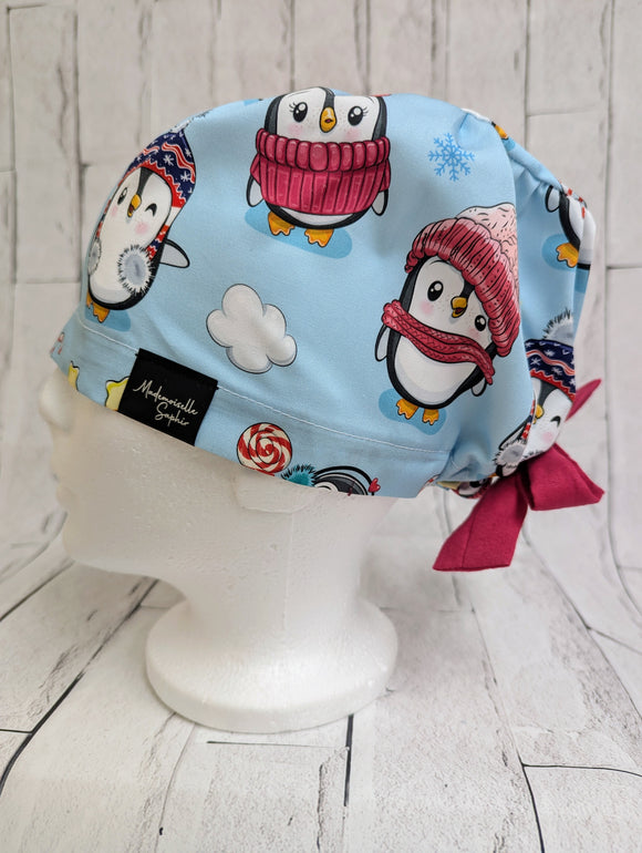 * Noël * Chapeau Chirurgical Pingouins Coquins