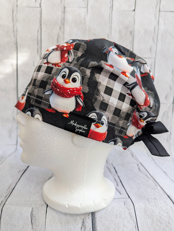 * Noël * Chapeau Chirurgical Carreaux
