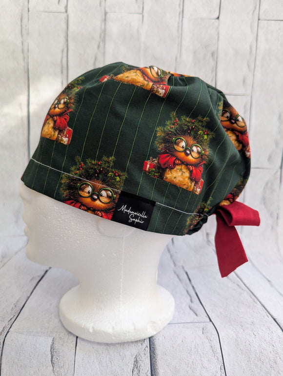 * Noël * Chapeau Chirurgical Hérissons
