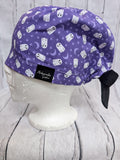 *Halloween* Chapeau Chirurgical Spectres Violet