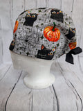 *Halloween* Chapeau Chirurgical Chats Noirs