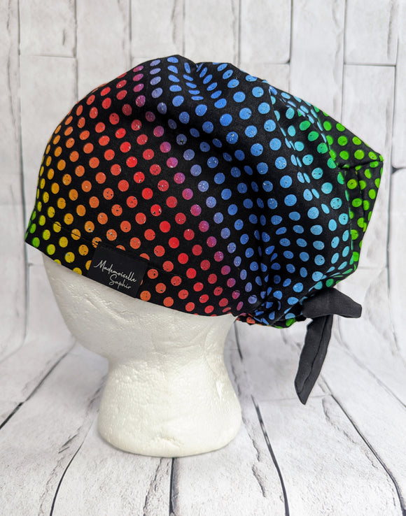 Chapeau Chirurgical Pois Multicolores