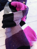 Foulard Touski a pompon Mix Mauve/Rose